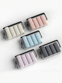 6pcs Travel Set, Includes Shampoo, Body Wash, Lotion, Cream Bottle, Empty Cosmetic Containers, Portable Storage Set - Multicolor - View 10