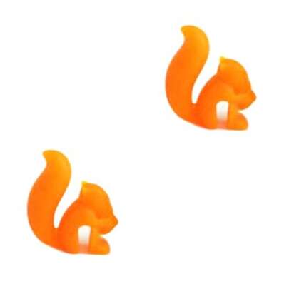 PRETYZOOM 10piezas Squirrel Silicone Tea Bag Holder para Infusión De Té Color Naranja Fácil De Usar y Limpiar para Disfrutar Té Relajante y Familia