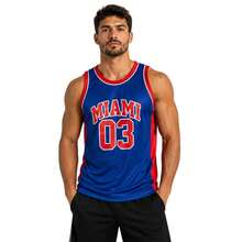 Men's Sports Tank Top For Sports Activities, Gym And Casual Use - Miami Blue - View 1