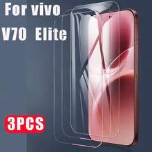 3片裝 3D 曲面鋼化玻璃螢幕保護貼，適用 X300 Pro/X300/V70/Lite/V50/V50 Lite/X200 Pro，高清全螢幕，防刮耐磨，易於安裝 - 無色 - 查看 7