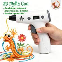 MXLX 1 Set Pena Lem Panas 3D dengan Desain Anti-Luka Bakar, 3 Kecepatan Dapat Diatur, Kompatibel dengan Filamen ABS dan PLA, Panjang 3 Meter, 6 Warna, Dilengkapi Buku Gambar untuk Menjiplak, Cocok untuk Sebagian Besar Penggemar Kreasi Kerajinan Tangan - View 1