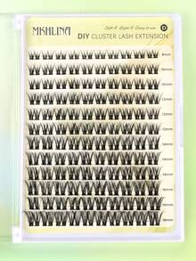 Salon Effect MKHLINA Segmented DIY Lash Extensions Single Cluster Eyelash Extensions 8-18mm Multi-Length Soft Fluffy Natural Look Reusable Home Eyelash Clusters (F23) - C/D 混合 - 查看 9
