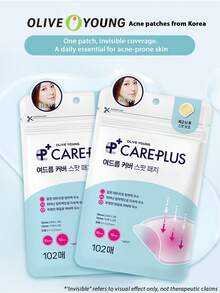 Olive Young Care Plus Transparent Acne Patches, 102 Pieces, 1 Pack - 102 Patches - View 2