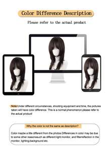 45CM Women's Medium-Long Fluffy Wolf Tail Synthetic Wig With Bangs, Matte Heat-Resistant Fiber, Lolita Style, Suitable For Daily Wear, Party, Cosplay - Multicolor - View 10
