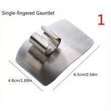 2-Pack Stainless Steel Safety Slicing Finger Protectors - Reusable Metal Finger Guards, Essential Kitchen Tools - 2 - View 5