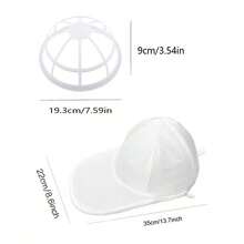 2pcs Baseball Cap Washing Bag Machine Washable Anti-Deformation Protective Laundry Mesh Storage Organizer Cage Basket For Sports Hat Clothing Travel - View 5