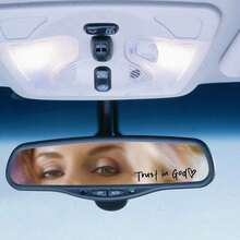 Trust God, 4Pcs Rearview Mirror Stickers. Durable, Vibrant, Adhesive Auto Decals For Exterior Trim. Bold Vehicle Embellishments, Decorative Car Accessories. - White+Black/4pcs - View 6