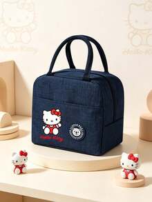SANRIO 1PC Hello Kitty Graphic Insulated Lunch Bag, Cute Portable Bento Tote With Handle, Lightweight Reusable Lunch Carrier For Work & School , Bento Box - Multicolor - View 10