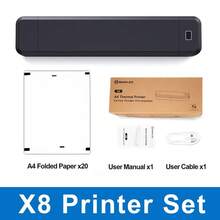 Marklife X8 A4 Thermal Printer, Portable Bluetooth Inkless Printer For PDF Photos Documents, Wireless Tattoo Stencil Machine For Home School Office Tattoo Artists - Multicolor - View 9