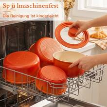 GiPP 21-Piece Cookware Set With Removable Handle, Induction Compatible, Stackable Kitchen Set, For All Cooktops - 查看 6