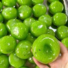 1pc Squishy>Frozen Kiwi Smoothie Squeeze Toy, Slow Rebound Handmade Ball, Bright Green With Black Seed Dots, Round Shape, Glossy Watery Texture; Stress Relief And Emotional Soothing; Suitable For Birthday Parties, Home, Office, Campus, All-Season Daily Use - Multicolor - View 8