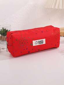 Gradient Star And Polka Dot Pattern Creative Pencil Case, Stylish And Portable Stationery Pouch,Office Desk Organizer For Items, Must-Have Pencil Case For Back-To-School Season - Single Piece - View 17