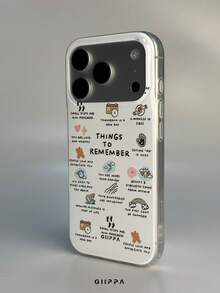1 ốp lưng điện thoại họa tiết chữ tiếng Anh Expression, tương thích với Phone 17 Pro Max, 16 Pro Max, 15 Pro Max, 14 Pro Max, 11/12/13/14/15/16 Pro Max Plus, phong cách thời trang cao cấp Hàn Quốc vui nhộn, thiết kế thanh lịch phù hợp cho nam và nữ, quà tặng hoàn hảo cho bạn gái dịp Giáng sinh, Valentine, Lễ Phục sinh, mùa cưới và sinh nhật - Nhiều màu - Xem 3