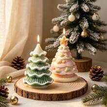 1pc Christmas Tree Scented Candle Resin Mold, Epoxy Resin Casting Mold, Gypsum Mold, Christmas Decoration Desktop Ornament Silicone Mold, Scented Candle Mold, Perfect For Holiday Atmosphere Decor Making, Suitable For Handmade Crafts, Gift Making - Christmas Tree Mold - View 4