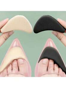 2pcs Women's Front Foot Foam Pads, Suitable For High Heels, Relieve Pain, Reduce Shoe Size, Shoe Fillers And Protective Accessories, Shoe Organizer, Travel, Beach, Graduation Ceremony, Graduation Ceremony, Graduation Gift, Congratulate Graduates, Outstanding Graduates, End Of Studies, Graduation Party Essential - Multicolor - View 1