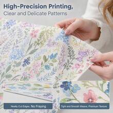 50pcs Set, Exquisite Floral Fabric Bundle, Includes 50 Different Colors And Patterns, Pre-Cut Multi-Purpose Fabric, Suitable For Sewing, DIY Crafts, Doll Making, Quilting, Embroidery, Bedding And More, Ideal Choice For Sewing Enthusiasts, 12.7*12.7cm - Variant - View 7