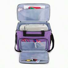 Large Capacity Portable Handheld Sewing Machine Tool Storage Bag, Multi-Functional Needle And Thread Storage Bag, Outdoor Small Sewing Machine Storage Bag. - Purple - View 3