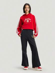 Adidas Sweatshirt Rajut Pullover NYR HOODY SWEAT Wanita KH2694 - Merah - View 3