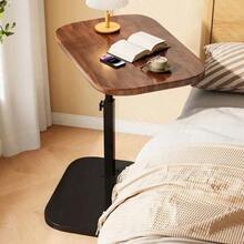 C Shaped Swivel Table – Height Adjustable, 360° Rotating Top For Laptop, Coffee & Skincare - Brown - View 3