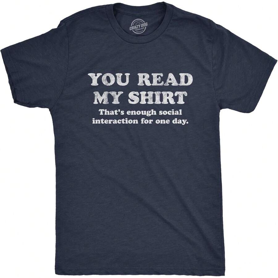 Women T-Shirts - Heather Navy - 閱讀襯衫 - 查看 1