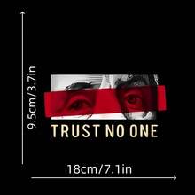 [Envío en 24h desde DE/FR/ES]Pegatinas de transferencia termoadhesivas únicas "Trust No One", para personalizar ropa, camisetas, mascarillas, jeans, mochilas, un toque de estilo para tu apar - A - Ver 3