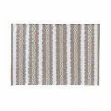 KIWI MOBLEKIT | Baumwollteppich 60x90 cm, Beige und Weiß mit geometrischem Muster, Wohn- und Schlafzimmerteppich, weicher Stoff aus 100 % Baumwolle, OEKO-TEX Standard 100 zertifiziert, nordischer Stil - Beige / Weiß op1 - Übersicht 9