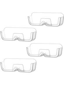 2/4/6pcs High Transparency Eyeglass Holder, Fashion Eyeglass Storage Organizer, Wall-Mounted Eyeglass Display Box With Adhesive Backing, Suitable For Home, Office, Dorm - View 10