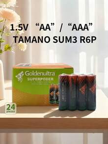 24 Piezas de Baterías Pilas Alcalinas "AA" 1.5V Alta Duración y Mayor Capacidad de Carga,para electrodomésticos, controladores, luces, juguetes, alto rendimiento - Automóvil club británico - Ver 9