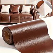 1 Rolo Extra Grande de Remendo Autoadesivo de Couro Sintético, Remendo de Reparo de Sofá, Remendo de Reparo de Móveis, Adequado para Sofá de Couro Sintético, Cadeira, Interior de Carro e Bolsas de Roupa, Presente Exquisito de Feriado, Presente para Amigos e Família, Presente de Páscoa. - Vários estilos e cores - Visão 3