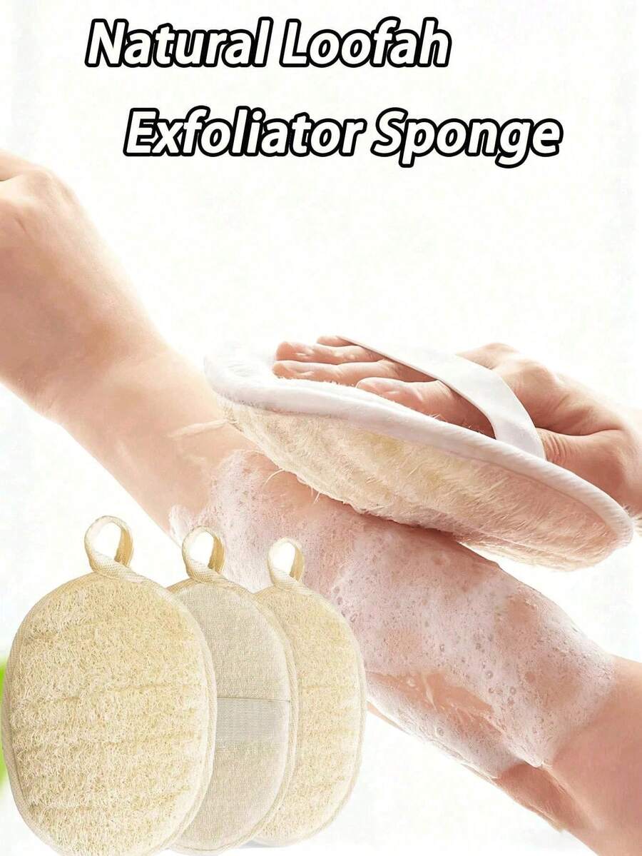 Exfoliating Sponge Brush, Body And Kitchen Cleaning Brush; Suitable For Sensitive Skin; Bathtub And Shower Sponge; Unisex Reusable Bath Sponge (Soak For 2 Minutes After Receiving To Expand And Soften).