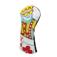 Embroidered Golf Club Headcover - Synthetic Material, Colorful Playing Card Design, Protective Fashion Accessory, Golf Club | Fashion Headcover | Colorful Embroidery - C - View 6