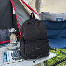 SHILAN 耐磨聚酯纖維日用背包 多層隔層收納輕量大容量 辦公上學旅行肩背包 - 彩色 - 查看 8
