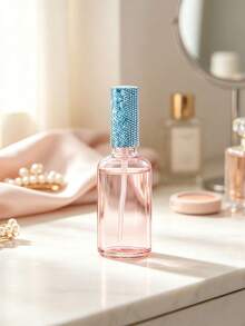 Rhinestone Glass Spray Refillable Bottle - Refillable Perfume, Facial Toner, Essential Oil Fine Mist Atomizer; Perfume Essential Oil Spray, Car Rhinestone Decor; Cosmetic Bottle, Essential Oil Glass Empty Bottle, Sample Bottle, Travel Container, Spray Bottle; Suitable For Car Perfume Refill, Portable Makeup Storage For Travel; Easy To Clean; Vacation Travel Essential; Back To School Must-Have, Girls Birthday Gift - Multicolor - View 7