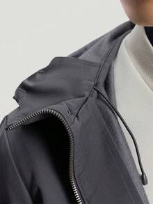 Adidas Men's WUZONG WEN JKT Woven Hooded Jacket KG0827 - Black - View 4