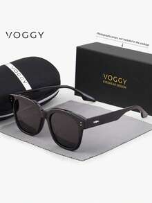 VOGGY 時尚極簡復古大框 TR90 偏光 UV400 太陽眼鏡，男女通用運動開車戶外騎行釣魚度假旅行派對裝飾道具禮物 - Set B - 查看 9