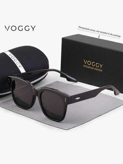 Kacamata Hitam VOGGY Fashion Minimalis Retro Oversized TR90 Polarized UV400, Cocok untuk Pria dan Wanita, Olahraga, Mengemudi, Bersepeda, Memancing, Liburan, Perjalanan, Pesta, Dekorasi, Perlengkapan, dan Hadiah.