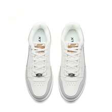 XTEP Innovative Series New Men's Casual Flat Sports Skate Shoes - White/Grey-brown - View 4