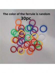 30pcs Random Color Ring Toss Props, Ring Throw Game, Outdoor Carnival Backyard Fun Game Family Gathering Party Props - Multicolor - View 4