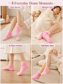 Reusable Gel Moisturizing Foot Socks - Soft Hydrating Socks, Foot Care Socks, Easy To Clean Lightweight Design, Suitable For Home Foot Care, Relieve Cracked Heels And Soften Rough Skin - Multiple Styles - View 9