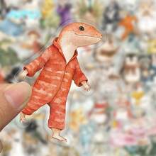 50 Exquisite Watercolor Animals, Fun And Creative Hand Drawn DIY Stickers For Decorating Phone Cases, Laptops And Guitars - Multicolor - View 7