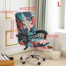 1 buah Sarung Kursi Kantor Bermotif, Sarung Kursi Gaya Minimalis, Cocok Untuk Kantor, Ruang Belajar, Ruang Keluarga, Sarung Kursi Kantor Bermotif dengan Resleting - beraneka warna - View 18