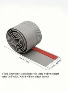 1 Roll 36mm*1M Windproof Soundproof Waterproof Door Bottom Seal Strip, With Adhesive Backing, Suitable For Glass Door And Wooden Door Gaps, Windproof And Weather-Resistant - Multicolor - View 5