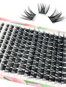 Asiteo 140 piezas de pestañas postizas en racimo D Curl 8-16mm, pestañas finas de racimo individual con aspecto natural, longitudes mixtas, adecuadas para maquillaje natural y audaz, reutilizables y aptas para principiantes - D - Ver 5