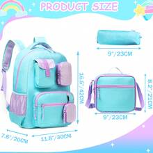 3-Piece Set Kids School Backpack, Includes Crossbody Bag And Pencil Case, Suitable For School Students - L80 Children's Schoolbag - View 7