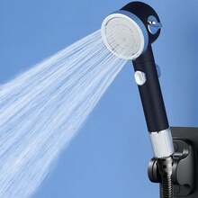 Booster Shower Head Universal Powerful Booster Handheld Shower Filter Shower Head, Bathroom Decoration - Round - View 4