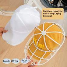 1pc Cap Washing Bag, Cap Cleaning Tool, Baseball Cap & Baseball Cap Washer, Machine Washable Anti-Deformation Protective Washing Bag & Cap Rack - Hat Washing Bag - View 2
