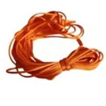 Silk Thread Satin Cord 2mm - 5 Meters Various Colors - 橘色 - 查看 2