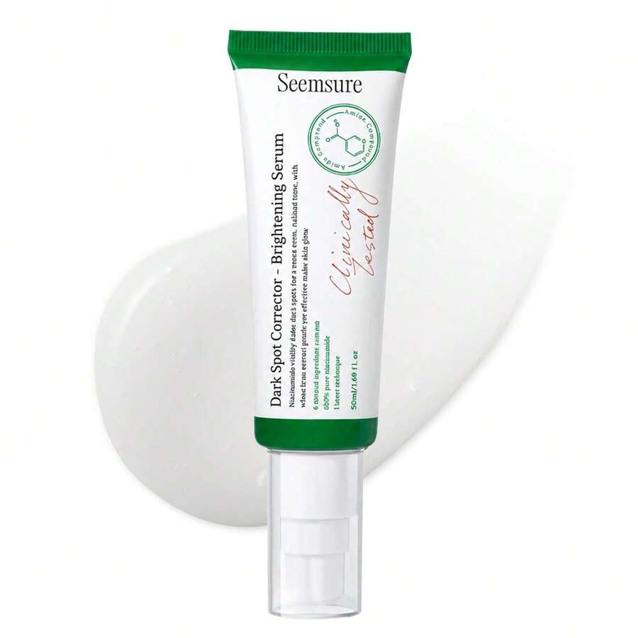 seemsure Dark Spot Correcting Facial Serum - 5% Niacinamide Facial Moisturizing Serum - Alcohol-Free Formula, Deep Cleansing, Unclogging Pores, Smoothing And Brightening Skin, Light Beige Care, Daily Skincare.