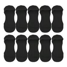 chuanwa(2) 5 Pairs Of Women's Ultra Thin Solid Color Summer Silicone Anti-Slip Invisible Low Cut Breathable Boat Socks Multi - Multicolor - View 11
