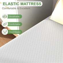 | 5 Inch Twin Mattress| Medium Firm| Gel Memory Foam Mattress| White| Bed In A Box, CertiPUR-US Certified| Pressure Relief, Cooling Ventilated Foam| Washable Removable Cover PRRK - White - View 11